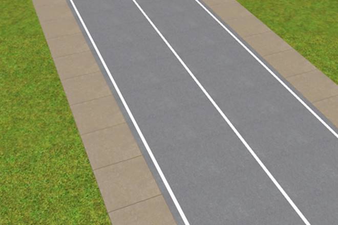 white line