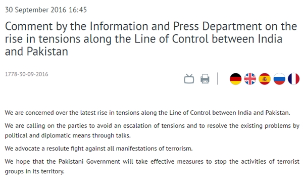 Russia on surgical attack, Russia supports india, surgical strikes row, surgical strikes issue