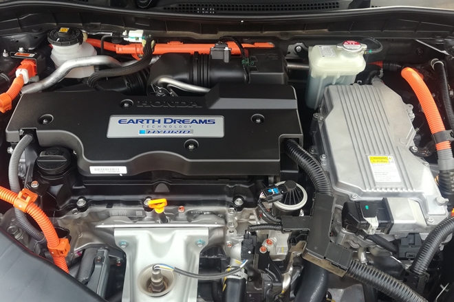 The Honda Accord Hybrid's engine is a 2.0 litre Atkinson's Cycle engine offers better fuel efficiency than a conventional inline engine