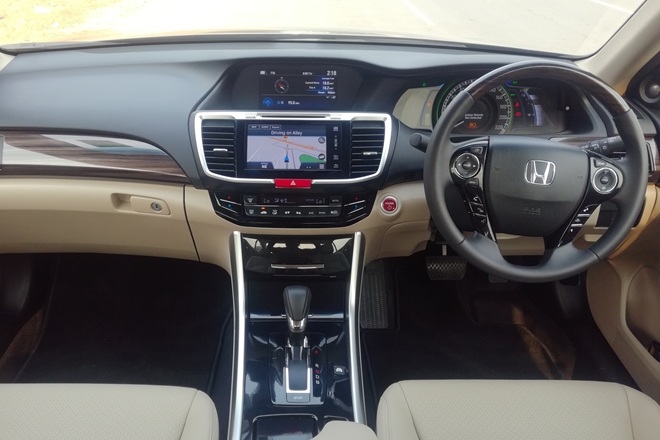 Move inside the Honda Accord Hybrid and the sense of luxury continues