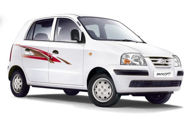 Image of old Hyundai Santro used for reference purpose