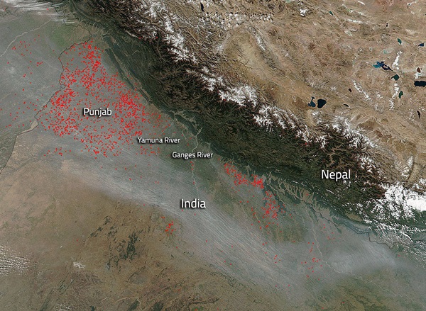 NASA image courtesy Jeff Schmaltz LANCE/EOSDIS MODIS Rapid Response Team, GSFC. 