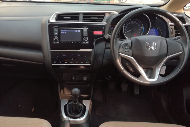 The cabin of the Honda Jazz Diesel can ferry four tall passengers with ease