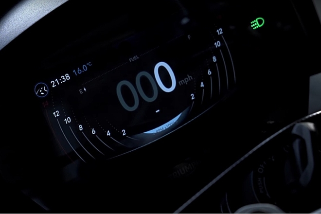 The new Triumph Street Triple will feature a fully digital instrument cluster