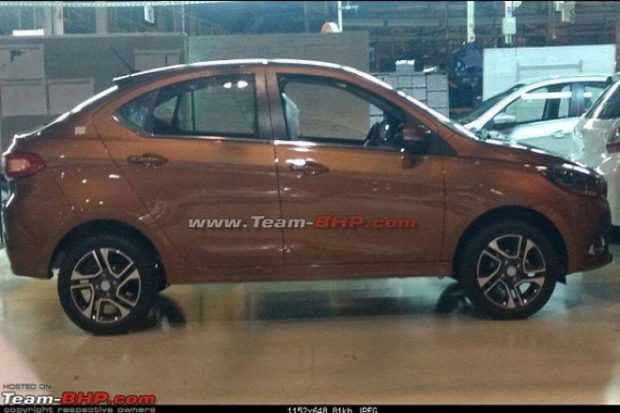 The Tata Kite 5 will retain the same body styling, a rear spoiler, headlamps and tail lamps as that of the concept model showcased at the 2016 Auto Expo (Image Source: Team-BHP.com)