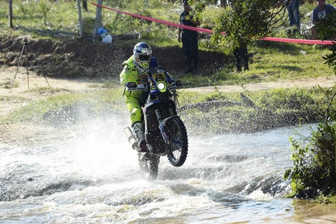 John Pedrero of Team TVS Sherco took the lead in Stage 1 of the 2017 Dakar Rally