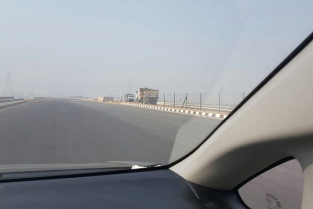Traffic is still low and construction trucks are the most common sight along the Agra-Lucknow expressway