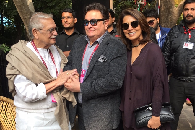 jaipur literature festival, rishi kapoor, rishi kapoor book, gulzar, gulzar poetry jaipur, karan johar, baahubali, ss rajmouli, khullam khulla, karan johar book