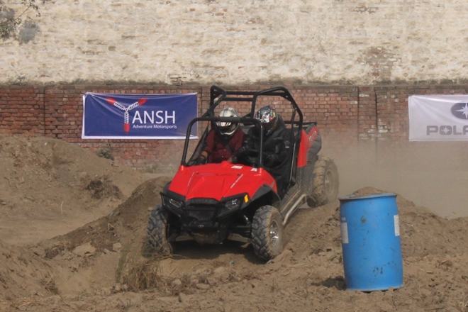 The RZR with its 464 kg dry weight is a joy around off-road terrain