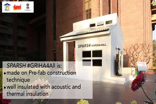 Pradeep Kumar Pujari, Secretary, Ministry of Power inaugurated the life size model of a green building replica of SPARSH at the India Habitat Centre on February 27 ahead of the upcoming 8th GRIHA Summit. SPARSH Griha4All has been launched by the GRIHA team to enhance the user experience of a 'Green Building' whose directive is to build awareness among the masses. While speaking to the media PK Pujari said, "SPARSH is a brilliant initiative to integrate green technologies for efficient green buildings. This would chart the way forward for all the future green buildings and address the issue of energy security and energy efficiency, as well."