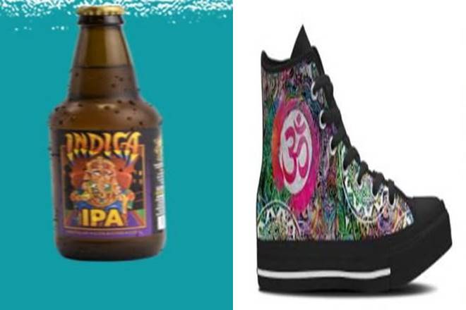 Hindu sentiments, hindu, Hindu sentiments hurt, US, US website, Lord Ganesha, Om symbol, Om shoes, Ganesha beer