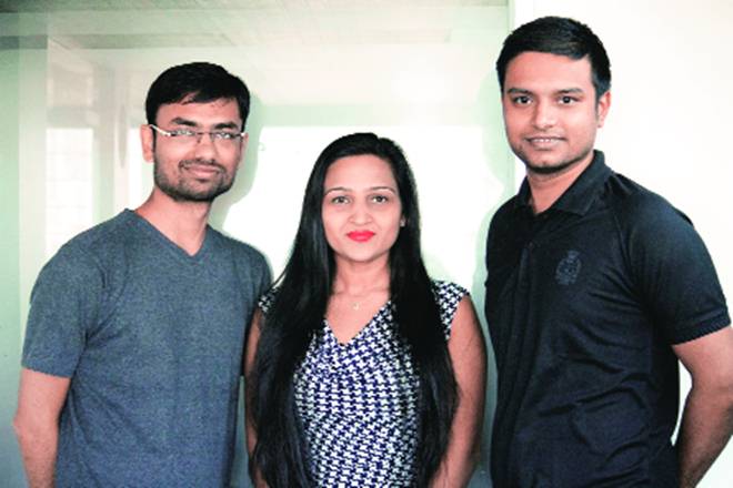 BigStylist co-founders: (L to R) Anurag Srivastava, Richa Singh and Chinmaya Sharma.
