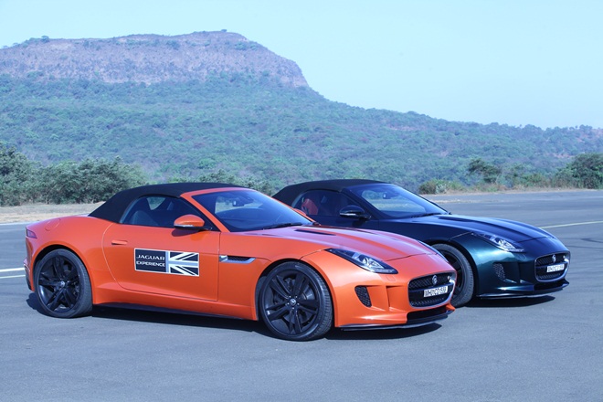 With its forward-inclined design and pouncing stance, the F-Type is one of the most theatrical sports cars around.