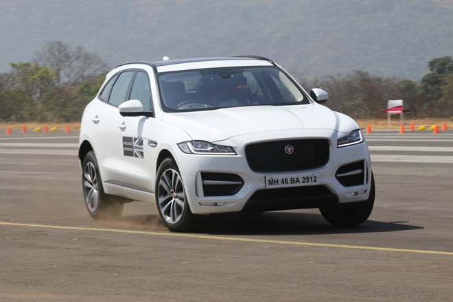 The standout performance came from the F-Pace, which despite its tall height and a heavy weight, changed directions with ease and remained in control at all times through this course.