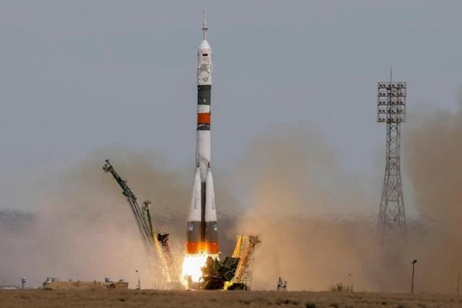 Russian, American, Baikonur cosmodrome, Kazakhstan, International Space Station, Soyuz MS-04 spacecraft, Russian cosmonaut, Fyodor Yurchikhin, NASA rookie, Jack Fischer