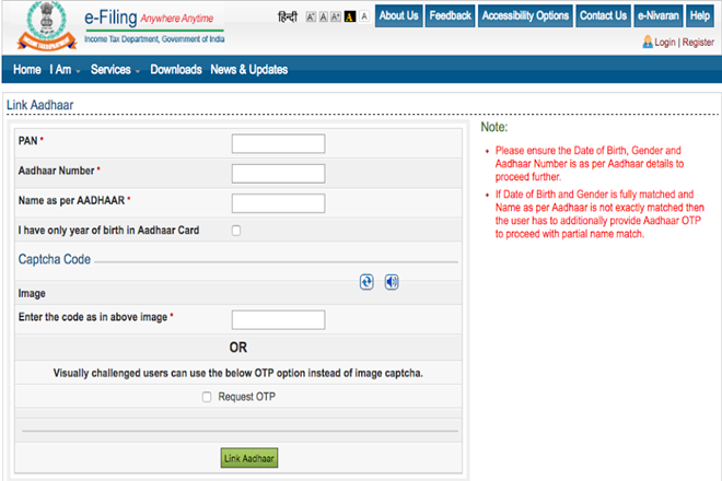 Aadhaar Card, aadhaar card pan card link, how to link pan card with aadhaar card, how yo link aadhaar card with pan card, Aadhaar Pay Platform, Aadhaar news, income-tax laws, PAN Card, Income tax e-filing portal