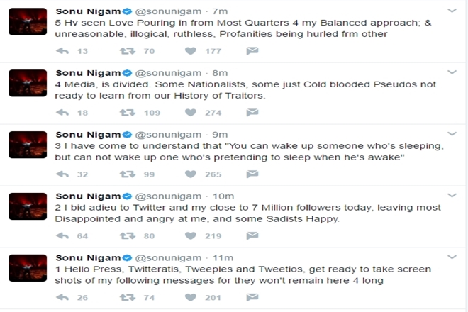 Sonu nigam, sonu nigam twitterm sonu nigam quits twitter, twitter, sonu nigam twitter crackdown, sonu, nigam, sonu nigam singer, Abhijeet Bhattacharya, sonu nigam calls twitter porn, india news, latest news
