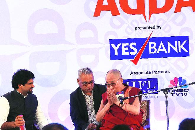 dalai lama, express adda, express aqda, dalai lama in express aqda
