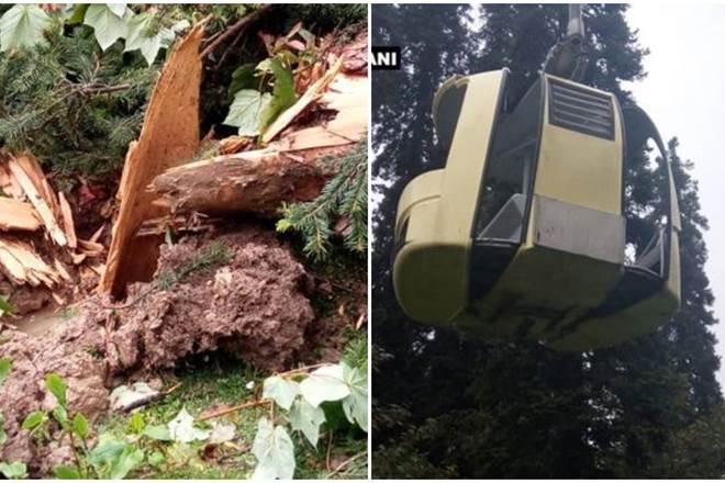 cable car crash incident, car crash incident, cabe car crash in gulmarg, gulmarg jammu and kashmir cable car crash