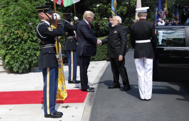 PM Narendra Modi, Donald Trump, PM Narendra Modi Donald Trump meeting live updates, white house, modi trump dinner, modi trump joint statement, modi speech, H1B visa, potus, modi trump press conference, modi trump meet, india us meet, indian delegation, indo-us ties