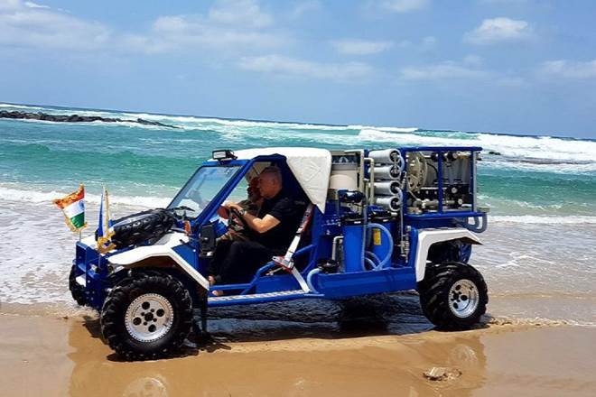 Netanyahu Modi Beach Narendra Modi Israel visit: Beach bromance for PM and Benjamin ...