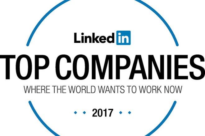 LinkedIn Top Companies 2017, 2017 Global LinkedIn Top Companies, LinkedIn Top Companies, best companies in the world, world best companies, linkedin, top companies, top 25 global companies