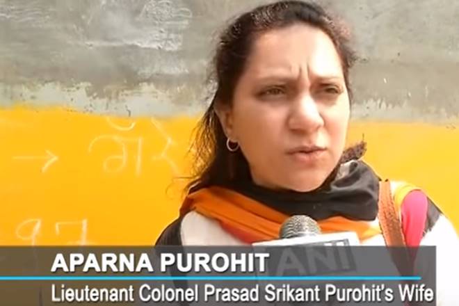 col purohit wife, aparna purohit, who is col purohit, what is malegaon blast case, col purohit bail, col purohit, col purohit wife, col purohit case, supreme court, malegaon blast case, Lieutenant Colonel Shrikant Prasad Purohit, indian army, sadhvi pragya thakur, MCOCA, muslims, riots, bomb blast, Anti Terrorist Squad, National Investigating Agency, NIA