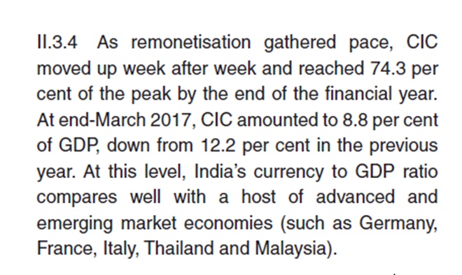 A screeshot from RBI Annual Report 2016-17