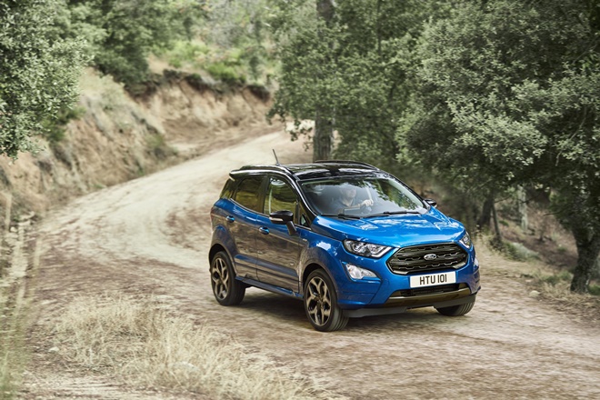 ford ecosport blue interior