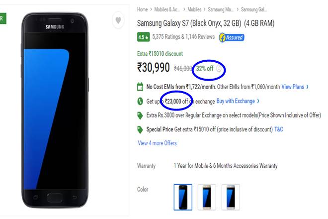 flipkart sale, flipakart offer, flipkart mobiles, flipkart amazon, flipkart india, Flipkart Festive Dhamaka Sale, festive sale, diwali sale, diwali offers, diwali 2017, samsung galaxy s7, samsung, samsung galaxy, samsung mobile