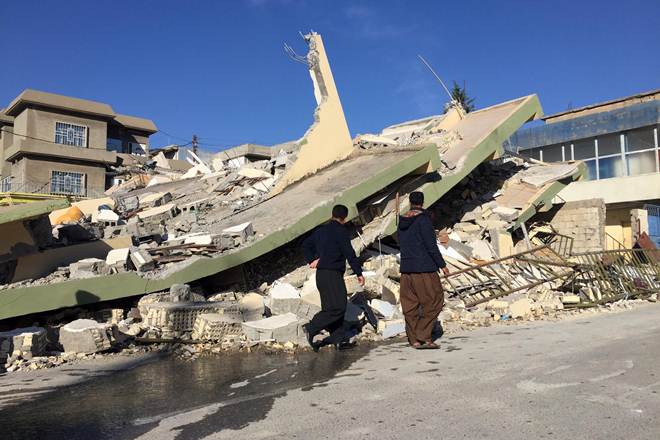 iran earthquake, U.S. Geological Survey, 7.2 earthquake magnitude, irag government, Iranian President Hassan Rouhani