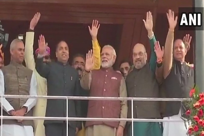 Jairam Thakur, Jai Ram Thakur, Jairam Thakur Himachal Chief Minister, Himachal Chief Minister swearing-in ceremony, Himachal CM Jairam Thakur, PM Narendra Modi, Himachal CM,