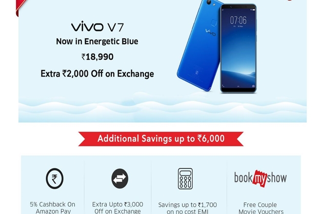 Vivo, Vivo smartphones, Vivo offers, Vivo Amazon India, Vivo Carnival, Vivo V5s, Vivo V7, Vivo V7+, Vivo V5 Plus, Vivo Y66, Vivo Y53, Vivo Y69, Vivo Y55s