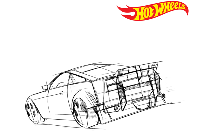 Auto Expo 2018: Hot Wheels upcoming car rear sketch