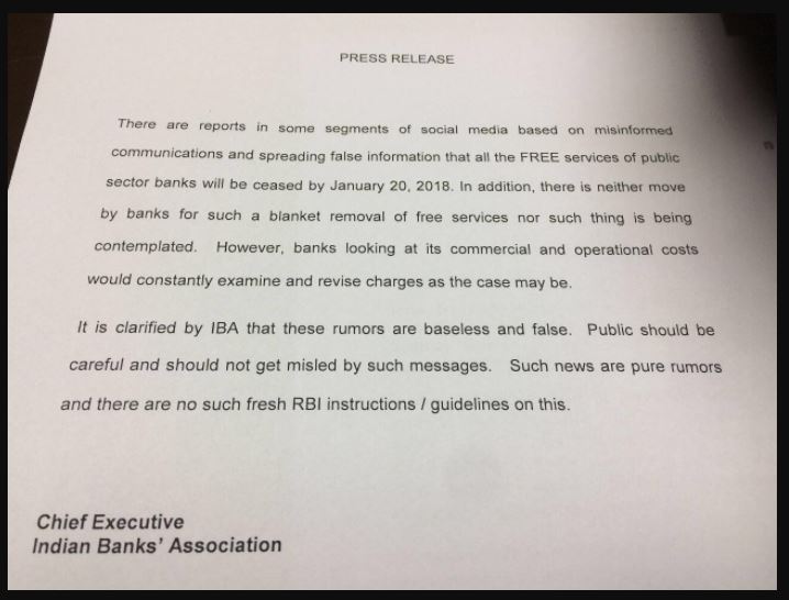 free banking services, free services, bank, indian banks association, Financial Services Secretary Rajeev Kumar, free services of banks, Public Sector Banks