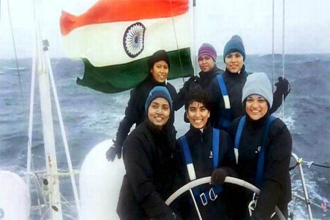 all women sailing team, Indian Navy, Indian Navy docks, UK island, INSV, INSV Tarini, goa, Nirmala Sitharaman, Navika Sagar Parikrama, Cape Town, South Africa