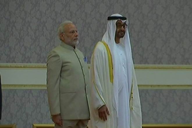 Ceremonial Reception of Prime Minister Narendra Modi in Abu Dhabi, UAE.