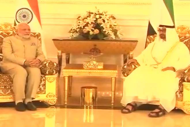 Prime Minister Narendra Modi met The Crown Prince of Abu Dhabi Sheikh Mohamed bin Zayed Al Nahyan