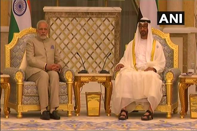 Delegation level talks led by PM Narendra Modi and the Crown Prince of Abu Dhabi Sheikh Mohamed bin Zayed Al Nahyan.
