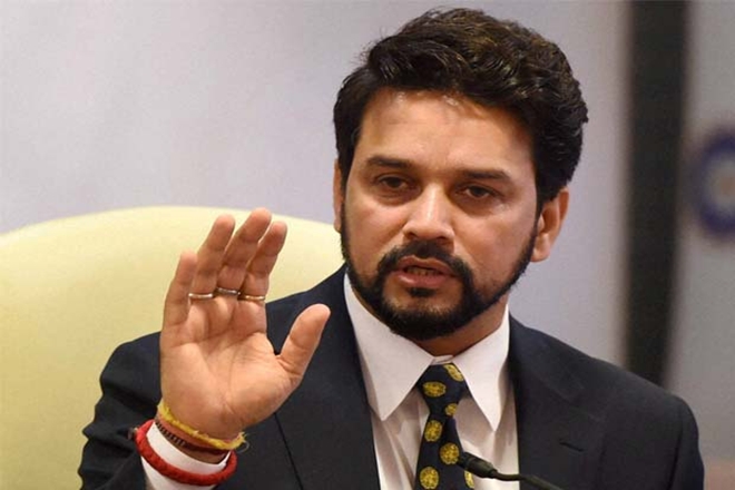 Himachal pradesh elections, congress allgeation on anurag thakur, anurag thakur congress allegation prem kumar dhumal