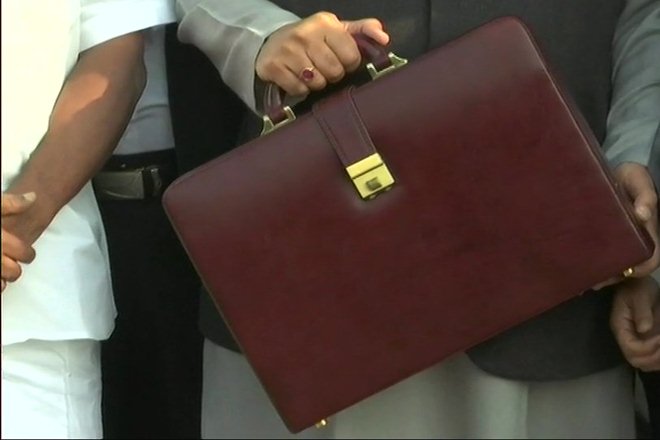 More visuals of the briefcase carrying documents relating to the Union Budget 2018