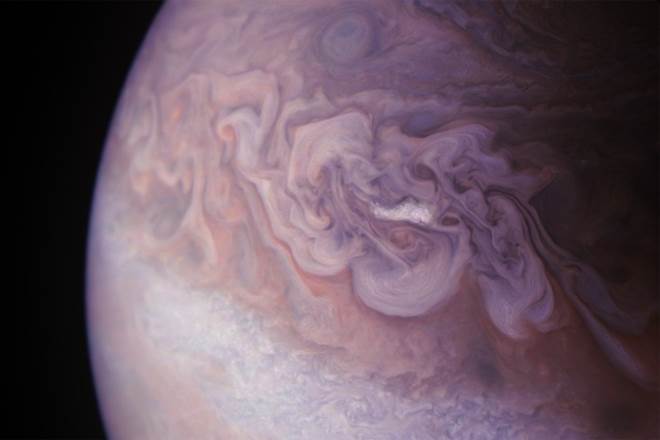 NASA, NASA juno, Juno spacecraft, Jupiter, Jupiter storm, Jupiter storm pictures, NASA juno pictures, science news