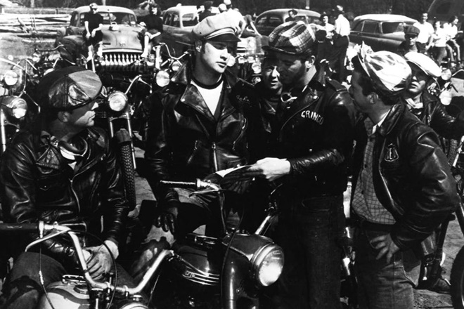 Motorcycles got a further push in popularity through iconic movies like 'The Wild One' starring Marlon Brando. (Image: Sony Pictures Museum)