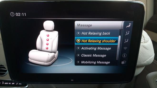 There are plenty of massage options to choose from and one can change the intensity of it too