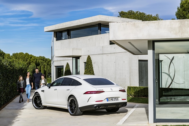 Mercedes-AMG GT 4-Door Coupe comes with a Hand-Free Access feature for the boot lid.