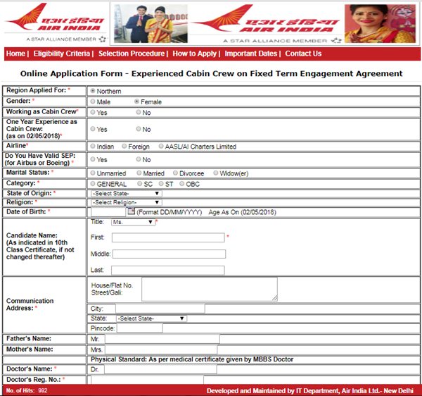 Air India recruitment 2018 for 12th pass at airindia.in, check 