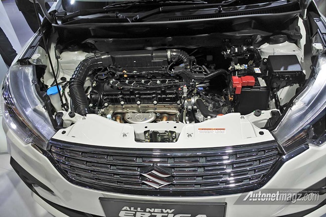 In the South-east Asian spec, the Ertiga sports a new 1.5-litre petrol engine called the K15B. (Image: autonetmagz)