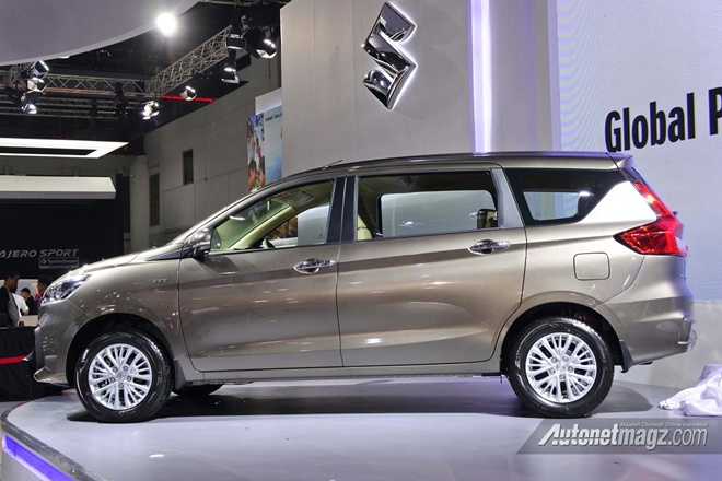 New Suzuki Ertiga's GX variants will get a engine start/stop button and chrome door handles. (Image: autonetmagz)