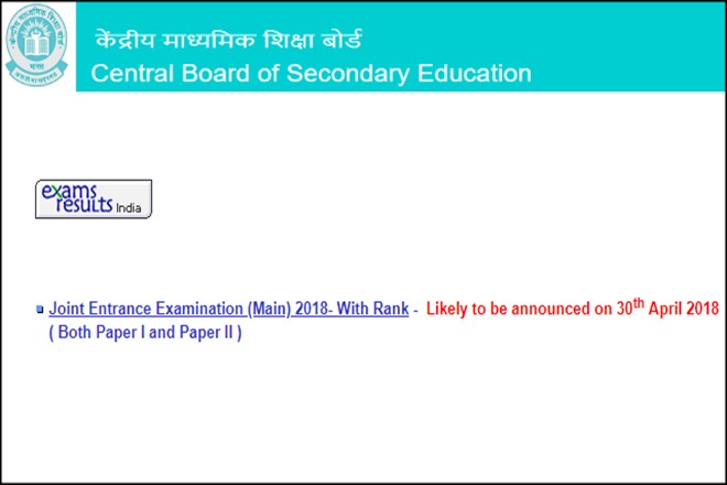 JEE Mains result, jeemain.nic.in, JEE Mains result 2018 LIVE, JEE mains 2018, JEE Mains 2018 result, IIT-JEE Mains results 2018, Indian Institute of Technology, iit admission, Mains result, Central Board of Secondary Education, Joint Entrance Examination, education