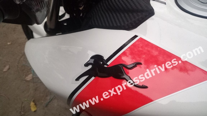 TVS Apache RTR 160 White Race Edition 3D logo